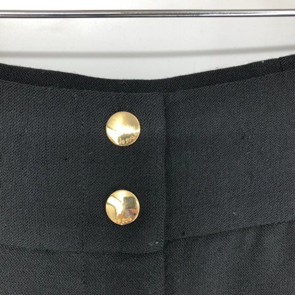 Le fou Wilfred Aritzia Black Dress Pants with Gold front buttons Size 00 - Picture 4 of 16